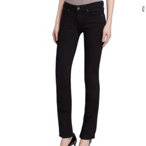 PAIGE Skyline‎ Straight black low rise jeans